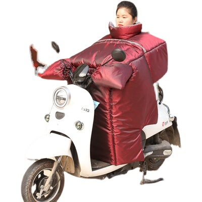 电动车挡风被加绒加厚防水防风罩