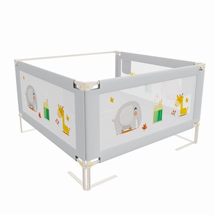 逗逗虎宝宝防摔床围栏三面床边挡板加高围栏婴儿童床护栏床地两用