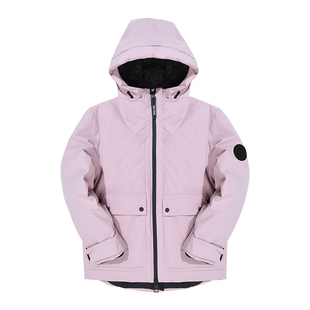 ABLE JEANS冬季新款女士经典宽松工装机能风连帽羽绒服外套772051