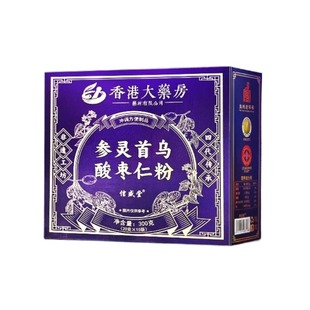 正宗酸枣仁粉百合茯苓茶睡眠非遗人参灵芝安助神眠膏茶官方旗舰店