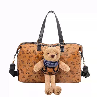 NOISY TEDDY嘻闹泰迪印花手提包女大容量托特包小众设计单肩包