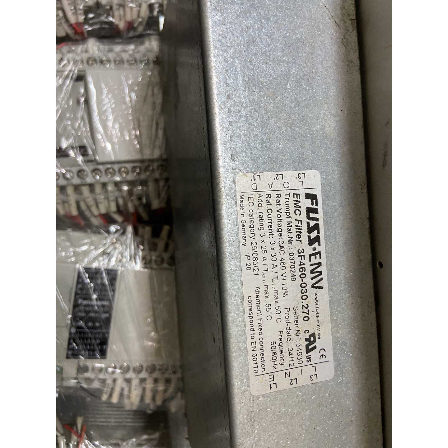 议价通快配件Fuss电源滤波器 3f460-030. 270二手