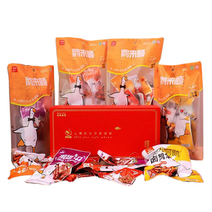 鹅来顺湖南特产零食大礼包缤纷礼盒解馋鹅掌鹅脖鹅肉475g年货礼盒