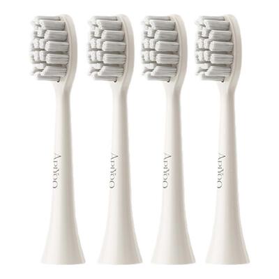 APIYOO艾优Y1/T1/T18系列通用成人电动牙刷适配刷头4支装粉蓝白色