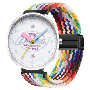 适用Dickies手表表带男女款初高中大学生磁吸编织CL-522透气腕带