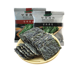 良一料饴记坚果海苔夹心脆片芝麻夹心海苔脆即食250g儿童零食
