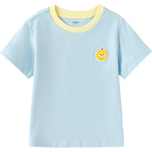 巴拉巴拉儿童短袖T恤男童女童纯棉打底衫夏装2026新款童装宝宝薄