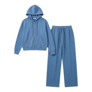 BW 松弛感穿搭慵懒高智感静奢风加厚运动风卫衣套装两件套