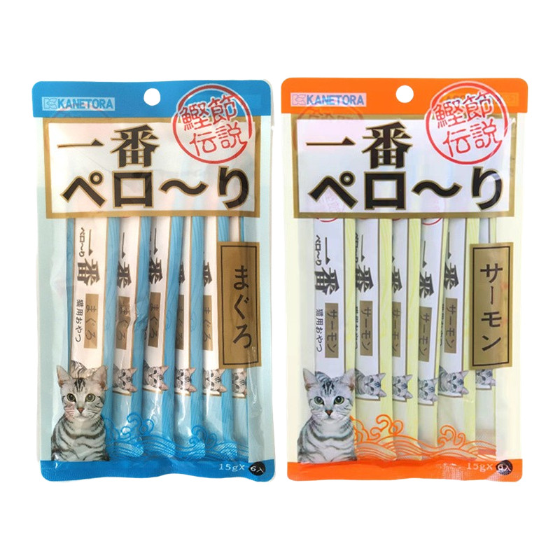 日本鲣节传说一番猫条喵条15g*6支流质营养条湿粮拌饭拌粮零食