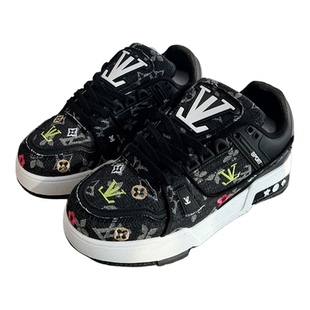 冬天鞋子男鞋新款增高面包鞋百搭 潮流小白鞋情侣休闲板鞋女复古