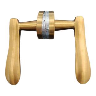 替恒大分体锁金色门把手室内卧室房间门锁具执手锁压把锁7260锁体