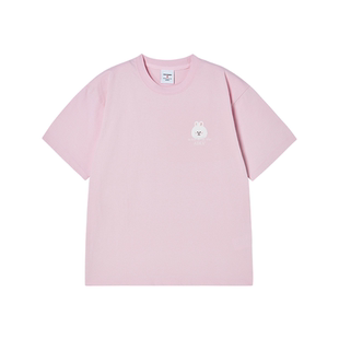 ADLV LINE FRIENDS基础款Logo短袖街头风圆领T恤2026春季新款男女