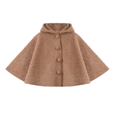 FFBLUE羊羔毛短款斗篷五件套