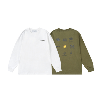 DK圆领休闲长袖街头潮酷T恤纯棉