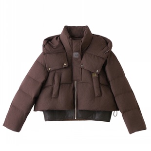 短款羽绒服女冬季2025新款小个子高级感韩式巨好看连帽面包服外套