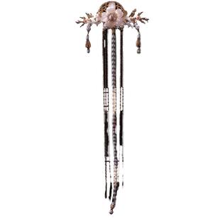 长歌行赵露思同款汉服后压发饰流苏步摇后梳插梳古风头饰发钗配饰