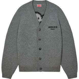 KENZO25秋冬新品 男士BOKE海棠花经典版型花朵图案针织开衫新年