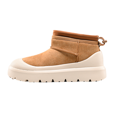 桑坡羊皮毛一体塔斯曼雪地靴男女款冬季加绒加厚保暖防水棉鞋男鞋