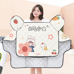 春秋四季挡风被电车夏天薄款防风被电瓶车摩托防雨防水挡风罩