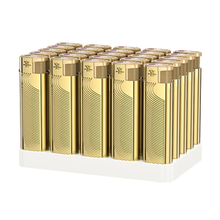 四喜50支防风打火机金属加厚耐用2026新款正品批发定制印字可充气