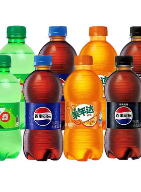 百事可乐无糖汽水300ml*6瓶