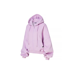 xexymix女宽松廓形拉绒连帽开衫外套保暖运动秋冬舒适HXAA5127N