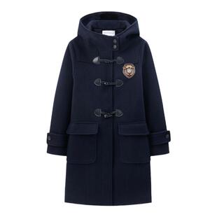 东京岁时记jk大衣牛角扣冬日系校供学院风外套保暖女神明少女绀色