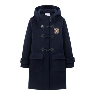 东京岁时记jk学院风牛角扣大衣冬