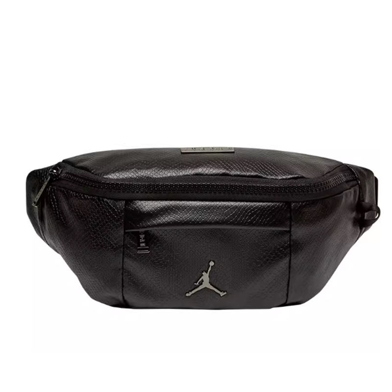 Air Jordan AJ 男女同款蛇纹PU皮质潮流休闲斜挎包腰包HA5507-011