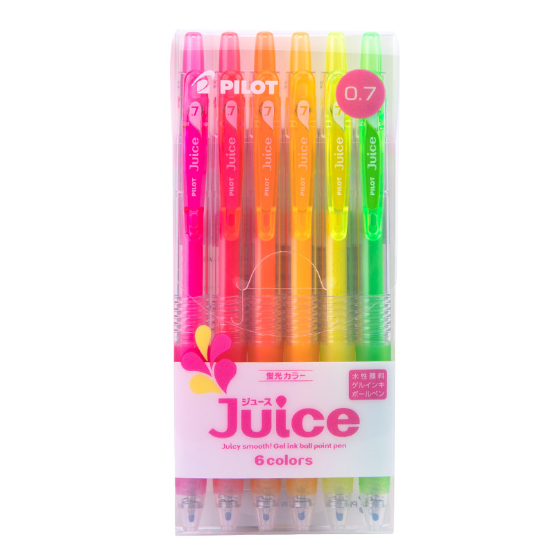 日本pilot百乐juice果汁笔全套金属色LJU-10F彩色中性笔0.7mm
