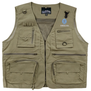 摄影师多口袋马甲户外拍摄影录制团体工作服剧组导演记者工装背心