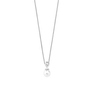 MAJORICA新款梨形丁月手作珍珠项链轻奢精致高级感气质饰品