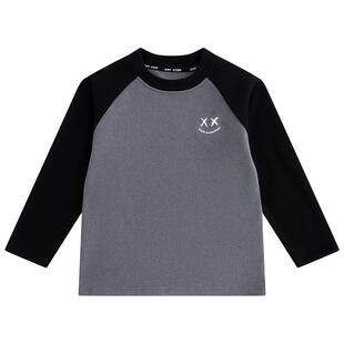 小象汉姆童装男童打底衫德绒保暖内衣2026冬新款儿童内搭拼接款