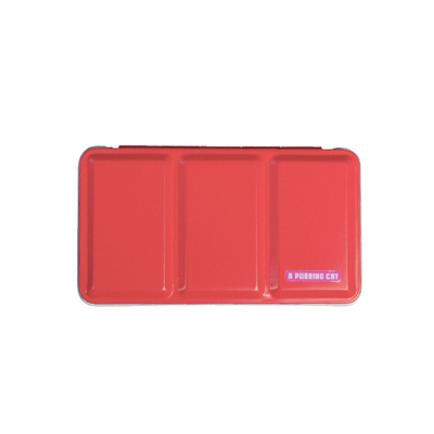 噜喵喵平底颜料铁盒真好看