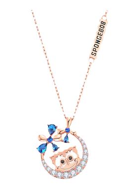 vana海绵宝宝纯银清新活力项链女