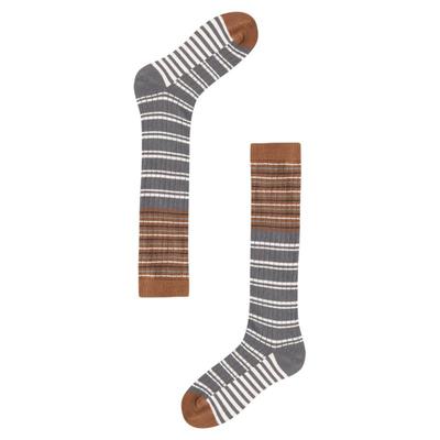 AR条纹变奏小腿袜2026新款彩色长筒袜显瘦美腿堆堆袜秋冬保暖女