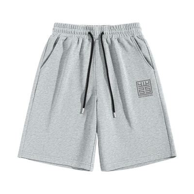 GV真维斯重磅纯棉短裤男夏季针织休闲男裤健身潮流运动五分裤子D