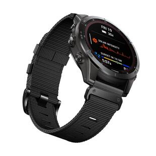 适用Garmin佳明手表表带尼龙编织/Fenix7/8/x/955/965/935/945/5/6/Pro安夺2飞耐时/3本能2/快拆表带 22/26MM