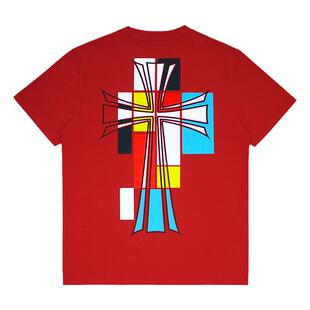 SoulSense蒙德里安短袖T恤十字架印花国潮艺术家系列半袖上衣