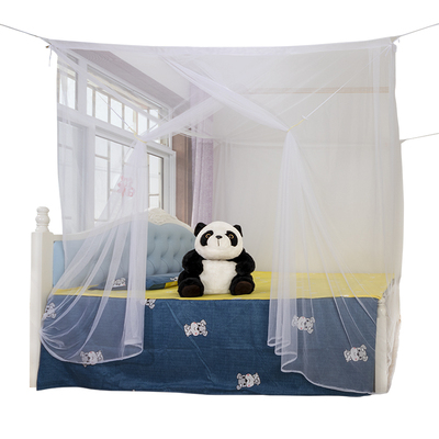 加密蚊帐学生家用床可穿杆系绳子