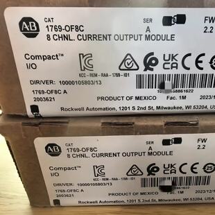 议价1769-OF8C CompactLogix 8通道模拟输出电流模块 17690F8C 全