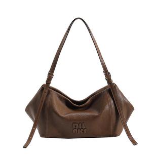 DILAKS迪莱克丝正品女包植鞣羊皮大容量单肩通勤包包慵懒饺子包女