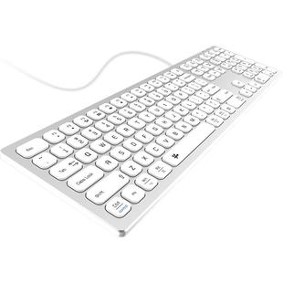 静音键盘有线办公游戏巧克力合金适用Mac苹果联想戴尔电脑笔记本