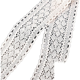 蕾丝布辅料花边棉线宽编织diy仿麻绳子小配件绑丝带手工钩织材料