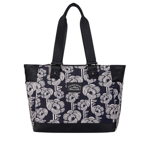 Frazzil/法姿休闲手提包女2024新款流行尼龙布包大容量通勤妈妈包