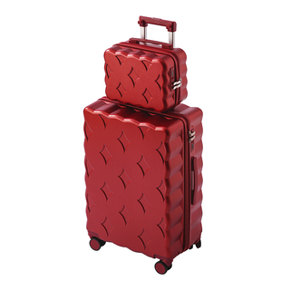 袋鼠红色行李箱结婚陪嫁一对2025新款子母箱24寸拉杆密码皮箱子20