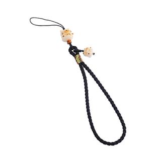 琼睿全手工编织手机挂绳深色吊绳手机链短款手机挂件男女通用手编结实耐用防丢绳手腕绳棉绳手机壳配件手机绳