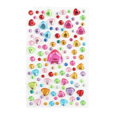 儿童钻石贴纸爱心宝石贴画