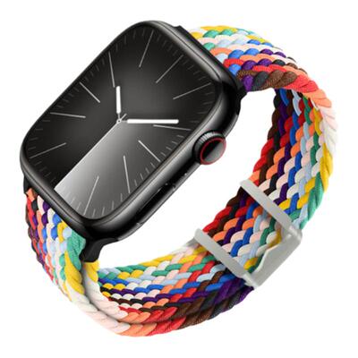 适用苹果iWatch滑扣编织表带