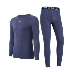 jockey情侣科技红外发热保暖内衣套装男士秋衣秋裤女士打底青少年